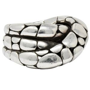 John Hardy Sterling Silver Kali Riverstone Crossover Ring